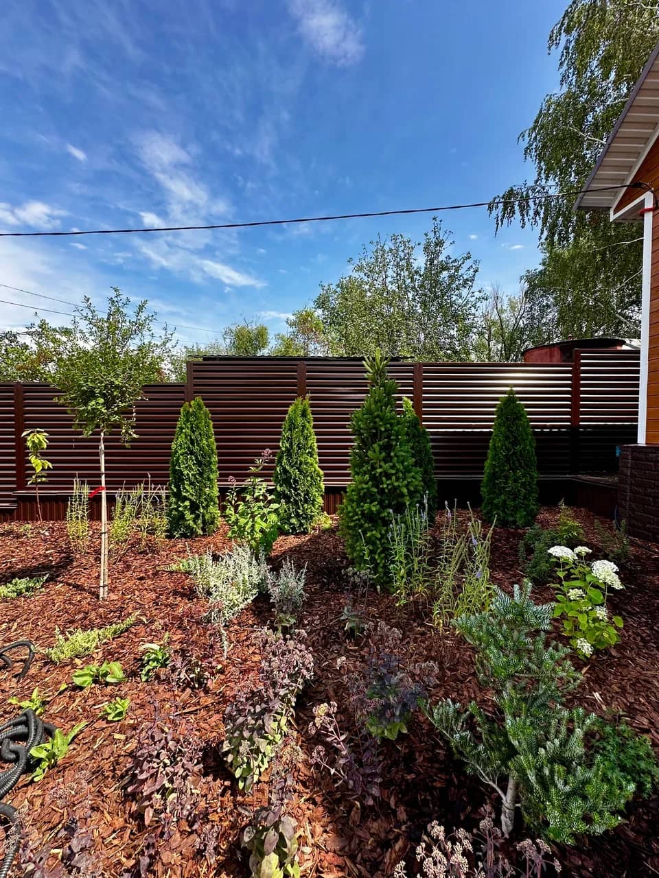 Прекрасная организация, подходят с любовью к своей работе. Покупали только туи, и не смотря на это ребята консультируют помогают по уходу и за другими растениями . Очень жалею, что не обратилась к ним за ландшафтным дизайном и посадкой, а заказала у других не качественных ланшафтников( Рекомендую на все 100%